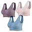 Sujetador deportiva sin costuras beige S/M